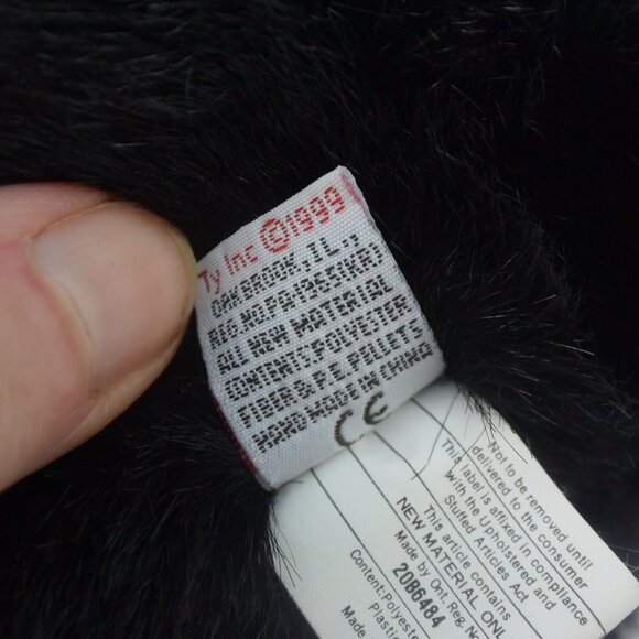 TY Beanie Buddy BAMBOO the Panda, Like New w Tag, Vintage 1999 RARE FIND! - Picture 11 of 16